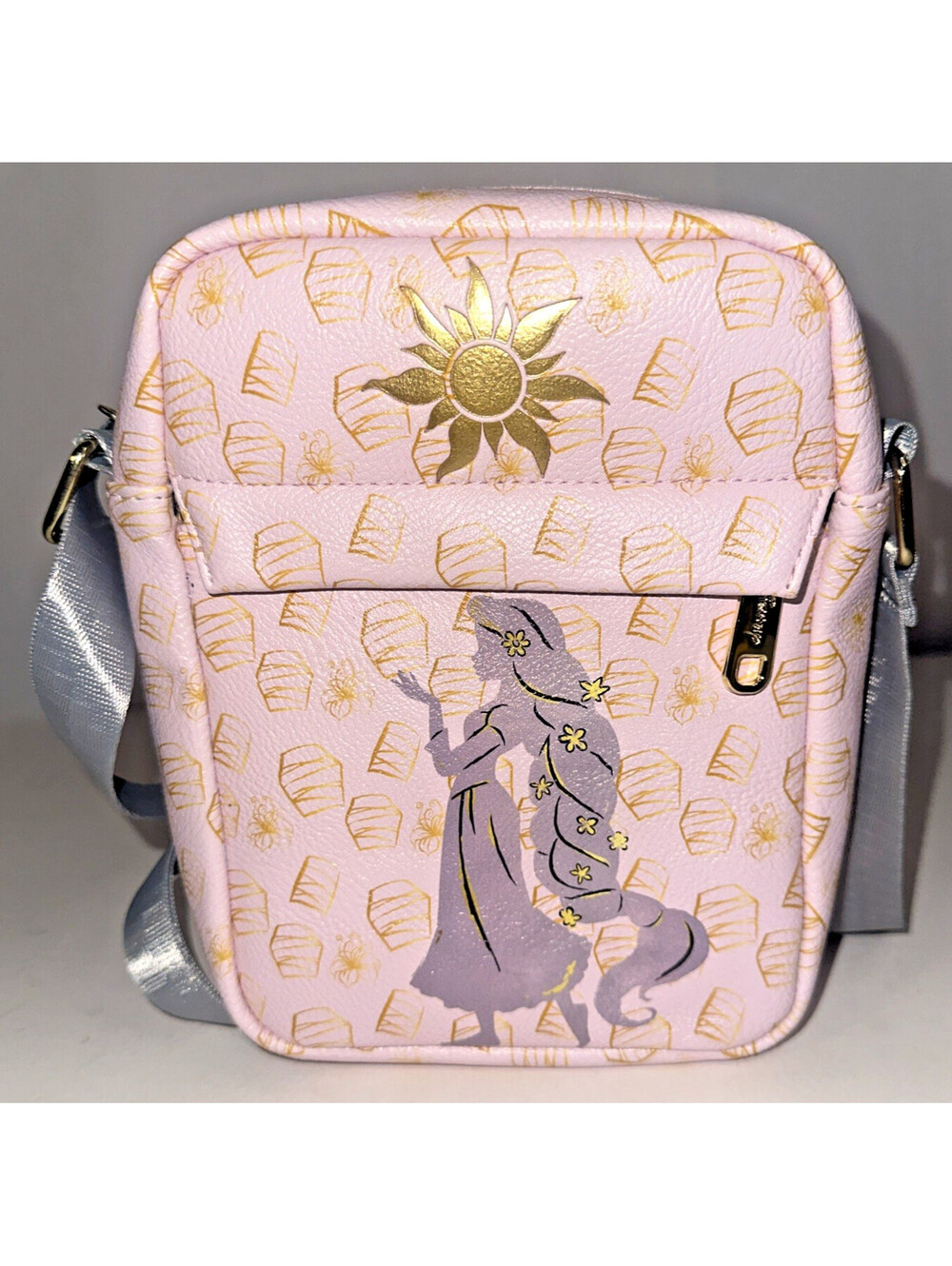 DISNEY Buckle-Down Princess Collection Crossbody BAG Rapunzel Adj Strap New Cond